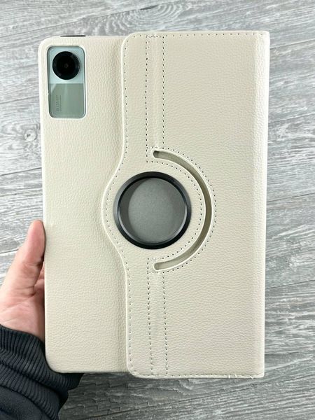 Шкіряний чохол-книжка 360 на Xiaomi Redmi Pad SE (11") / білий 093017 фото