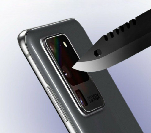 Защитное стекло на камеру для Samsung Galaxy S20 Ultra 083986 фото