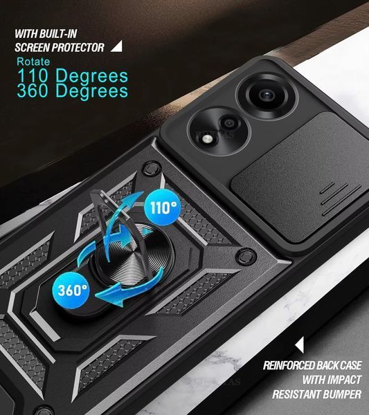 PC + TPU чехол Camshield Armor для OPPO A60 / зеленый 098060 фото
