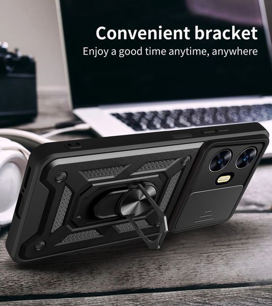 PC + TPU чохол Camshield для Realme C55 / червоний 089194 фото
