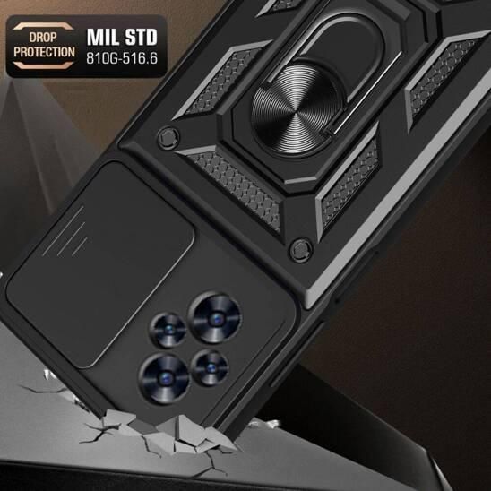 PC + TPU чохол Camshield armor для Realme C67 (4G) / сріблястий 098057 фото