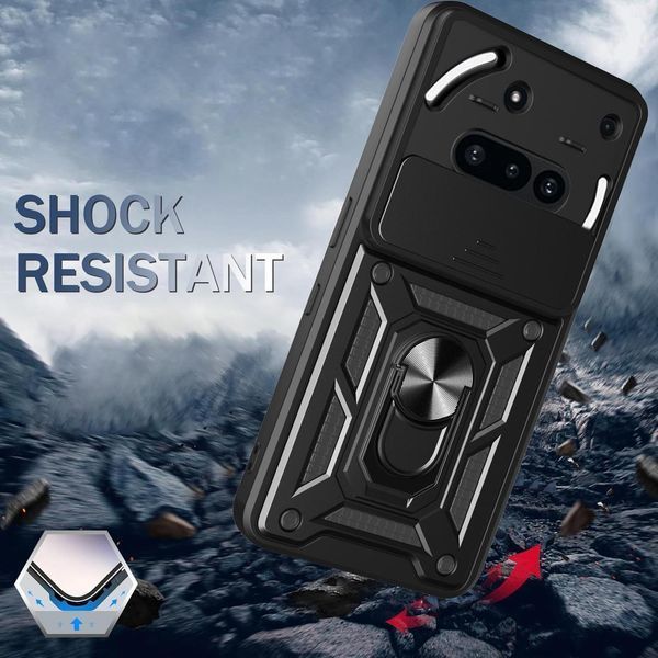 PC + TPU чехол Camshield Armor для Nothing Phone (3a) / черный 099781 фото