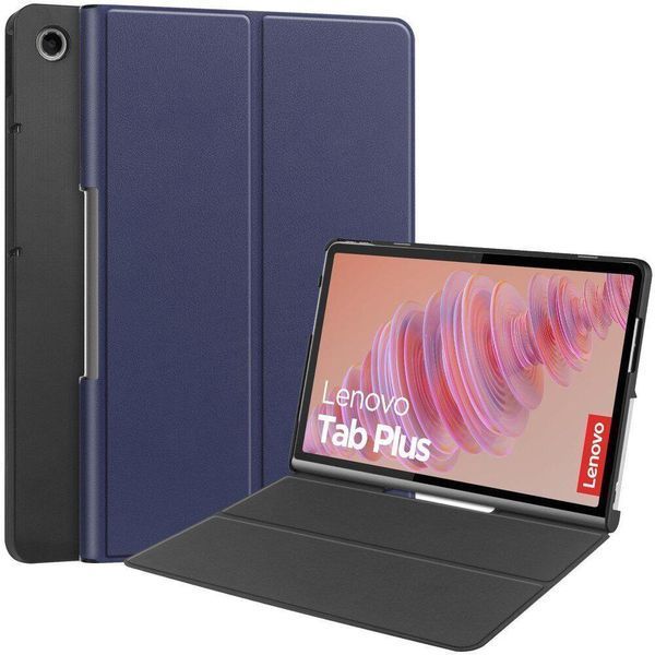 Шкіряний чохол книжка Crazy Horse на планшет Lenovo Tab Plus (11.5")/синій 098900 фото