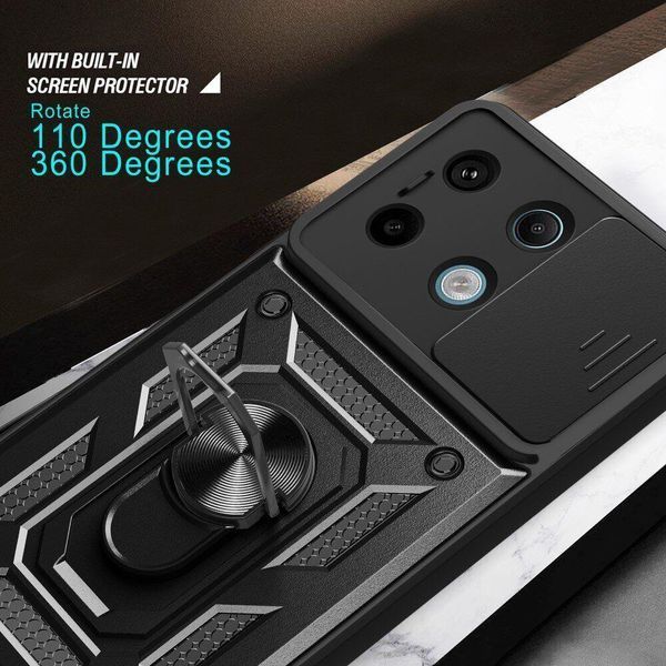 PC + TPU чехол Camshield armor на Xiaomi Redmi Note 13 Pro (5G) / зеленый 095762 фото
