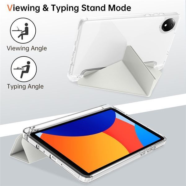Чохол книжка Transparent Origami на Xiaomi Redmi Pad SE (8.7") 2024 / сірий 100233 фото