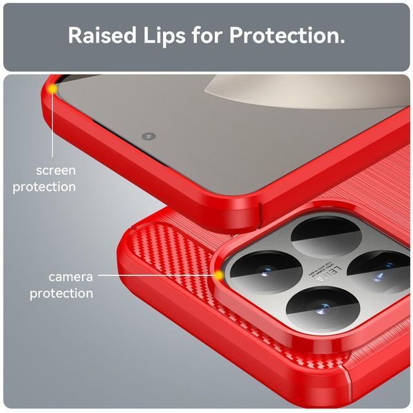 TPU чохол накладка Urban для Xiaomi 15T Pro / червоний 100727 фото