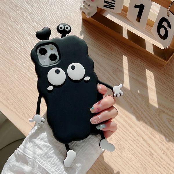 Силиконовый 3D чехол Good Monster для iPhone 12 Pro Max / черный 099525 фото
