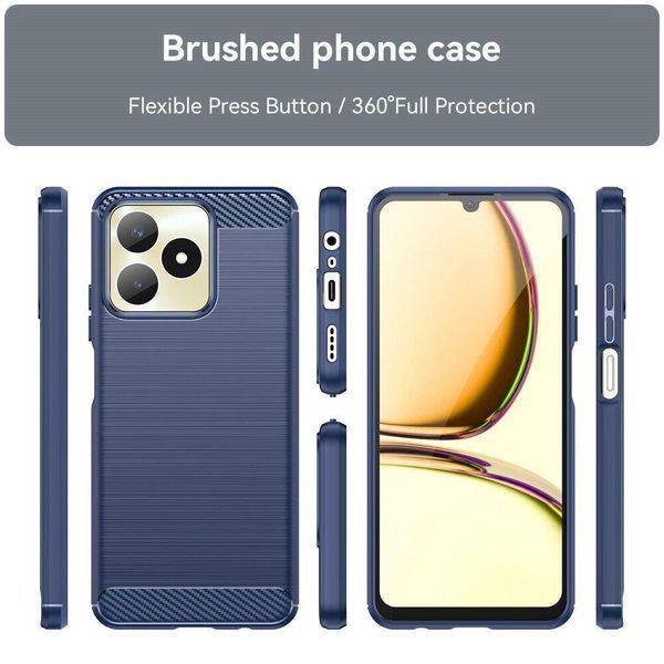 TPU чехол накладка Urban для Realme C53 / синий 095510 фото