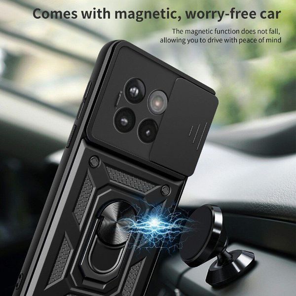 PC + TPU чехол Camshield Armor для OnePlus Ace 5 Pro / черный 099850 фото