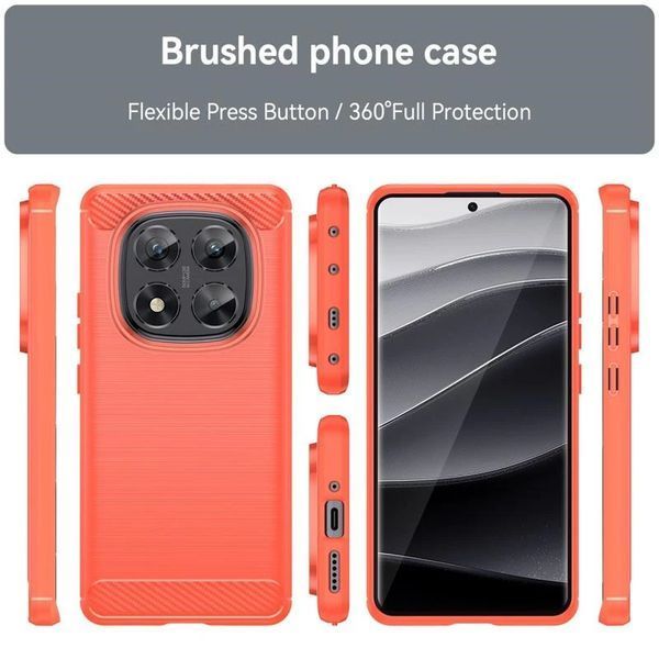 TPU чехол накладка Urban для Xiaomi Redmi Note 14 Pro Plus / красный 098242 фото