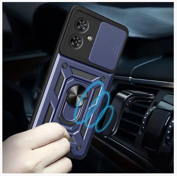 PC + TPU чохол Camshield Armor для Motorola G54 Power / синій 202556 фото