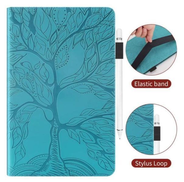 Чехол книжка Wood Book на планшет Poco Pad X1 (11.2") / голубой 100947 фото