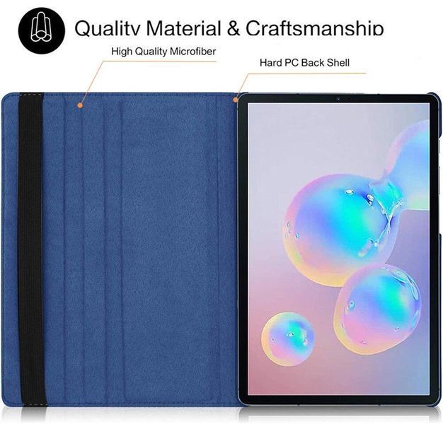 Чохол книжка 360 на планшет Samsung Galaxy Tab S9 FE Plus (12.4") / чорний 093488 фото