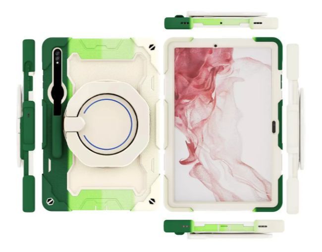 Чохол Rainbow Armor Tablet на планшет Samsung Galaxy Tab S10 Plus (12.4") / зелений 201840 фото