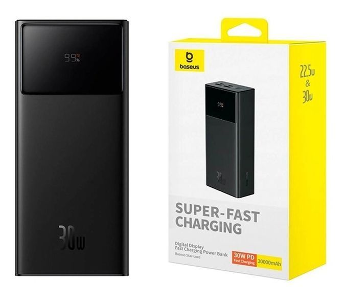 Повербанк Power Bank Baseus Star-Lord Digital Display 30000mAh 22.5w&30W 094465 фото