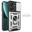 PC + TPU чехол Armor Camshield для Xiaomi Redmi 13C / серебристый 094059 фото