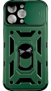 PC + TPU чохол Camshield armor для iPhone 14 Pro Max / зелений 086520 фото