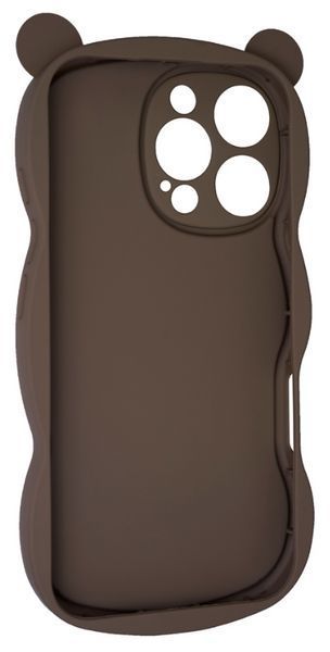 Силиконовый 3D чехол Hello Bear для iPhone 16 Pro / brown 202477 фото