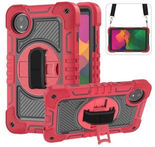 Чехол Carbon Armor Tablet на планшет Xiaomi Redmi Pad SE (8.7") / красный 200863 фото