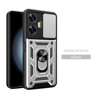 PC + TPU чохол Camshield для Realme C55 / сріблястий 089195 фото