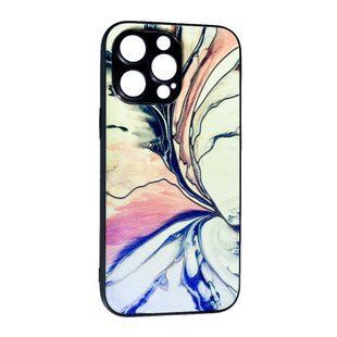 TPU чехол Marble Ultraviolet для iPhone 14 Pro Milk 088645 фото