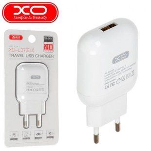 СЗП XO L37 QC (1USB/2.1A) білий 85687 фото