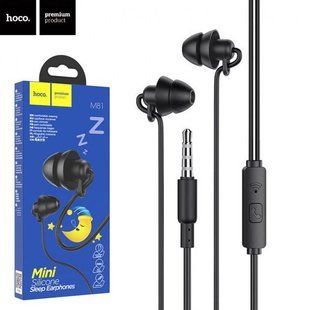 Навушники Hoco M81 Sleeping earphone чорний 86578 фото