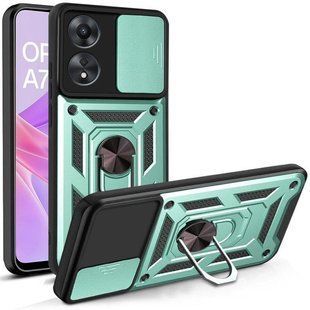 PC + TPU чохол Camshield armor для Oppo A78 (4G) / зелений 092356 фото