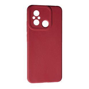 TPU чехол Case Smitt накладка бампер для Xiaomi Redmi 12C бордовый 087978 фото