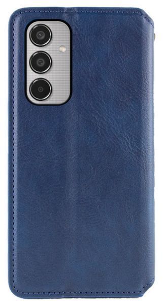 Кожаный чехол книжка Cubic для Samsung Galaxy M35 (5G) / синий 201308 фото