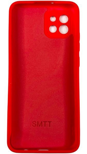 Чехол Art на Samsung Galaxy A03 (на самсунг а03) Девушка на красном фоне 085167 фото