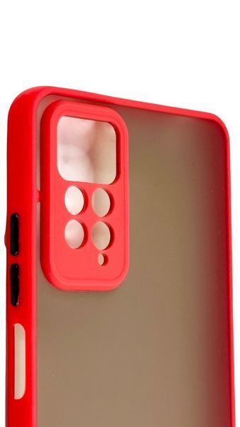TPU чохол накладка Matte Color Case для Xiaomi Redmi Note 11 Pro червоний 092056 фото