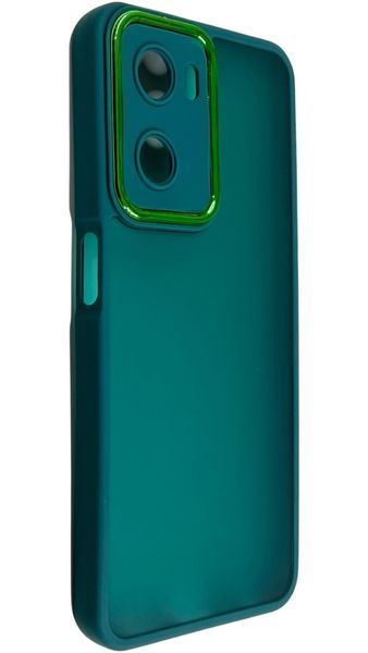 TPU чохол Luxury Metal Lens на OPPO A77 5G зелений 90594 фото