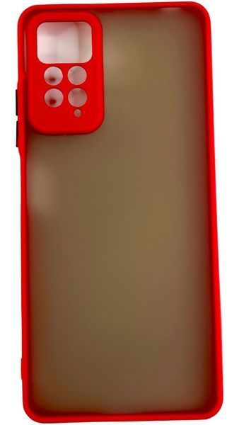 TPU чохол накладка Matte Color Case для Xiaomi Redmi Note 11 Pro червоний 092056 фото
