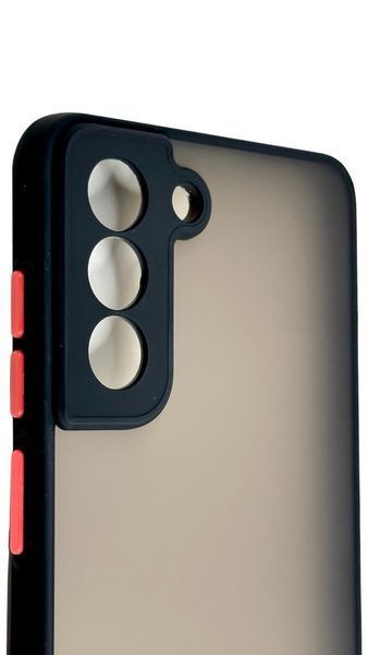 TPU чехол накладка Matte Color Case для Samsung Galaxy S21 FE черный 092206 фото
