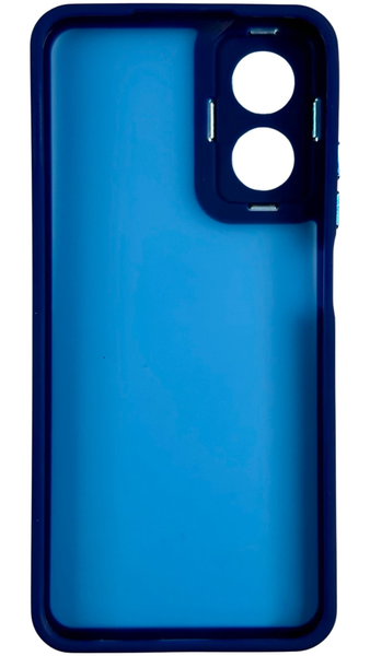 TPU чохол Luxury Metal Lens на Oppo A17K синій 88445 фото