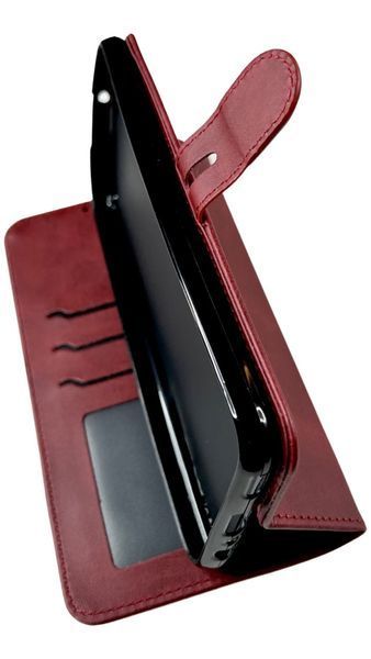 Чохол книжка Amsterdam для Samsung Galaxy A04E (на самсунг а04е) бордовий 087224 фото