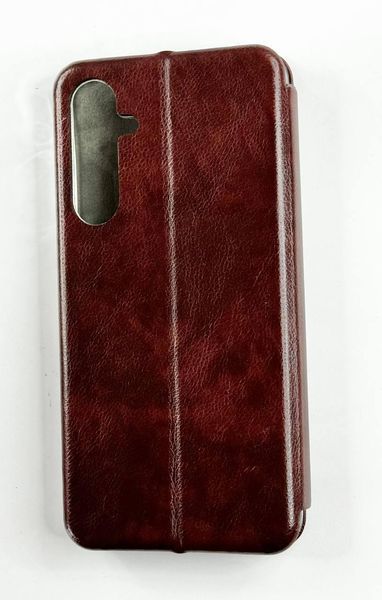 Чохол книжка Perforation book для Samsung Galaxy A35 темно-коричневий 095792 фото