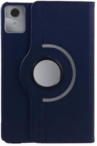 Кожаный чехол книжка 360 на планшет Lenovo Tab K11 2024 (11") / синий 200960 фото