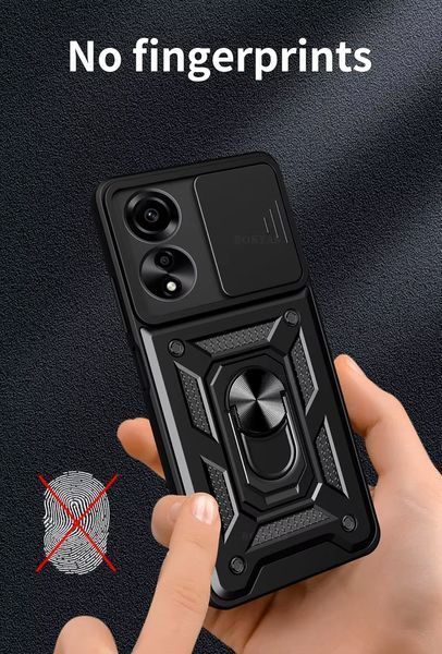 PC + TPU чехол Camshield Armor для OPPO A60 / черный 098061 фото