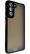 TPU чехол накладка Matte Color Case для Samsung Galaxy S21 FE черный 092206 фото 1