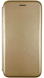 Шкіряний чохол-книжка Elegant на Motorola E6i (на мото е6і) золотистий 85398 фото 1