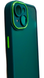 TPU чохол Luxury Metal Lens на iPhone 14 (на айфон 14) зелений 086420 фото 3