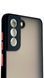 TPU чехол накладка Matte Color Case для Samsung Galaxy S21 FE черный 092206 фото 3