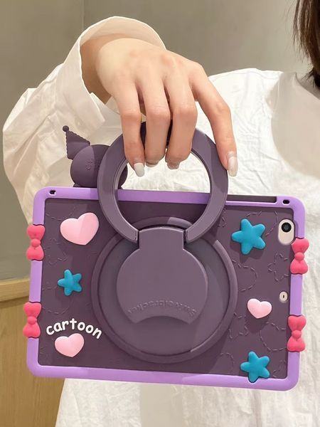 Чохол Happy Case на планшет Xiaomi Redmi Pad SE (11") / Kuromi фіолетовий (з ремінцем) 098561 фото