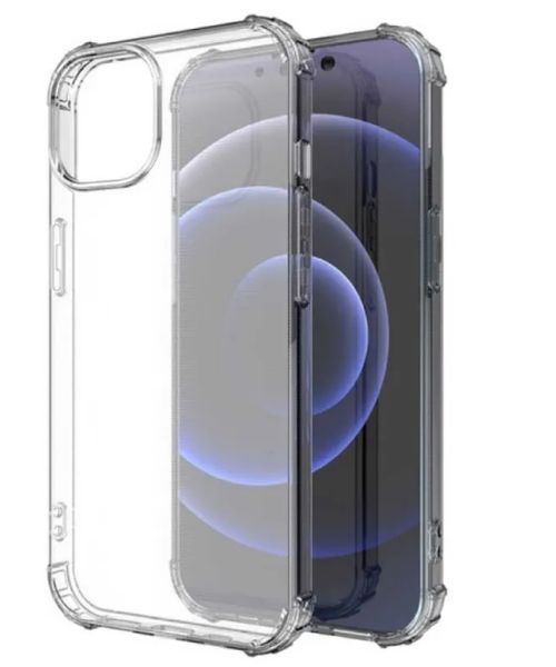 Чохол WXD силіконовий протиударний для iPhone 13 (відкрита камера) / прозорий 093562 фото
