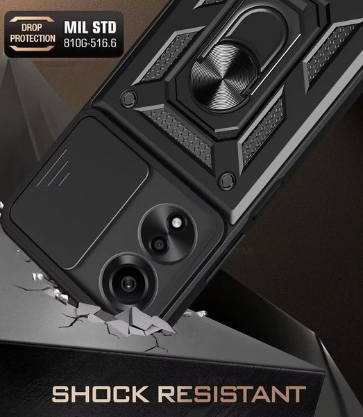 PC + TPU чехол Camshield Armor для OPPO A60 / черный 098061 фото