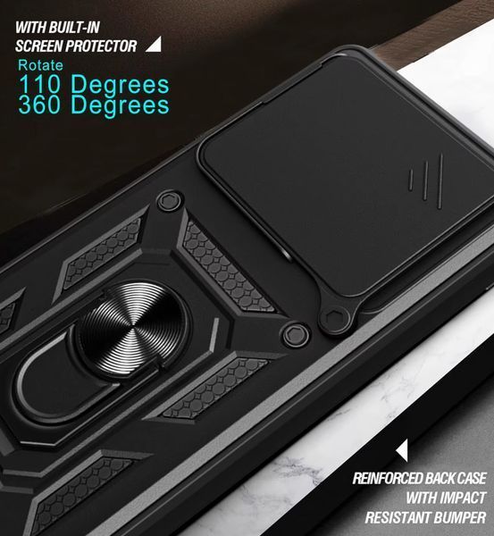 PC + TPU чохол Camshield Armor для Realme GT 6 / чорний 201845 фото