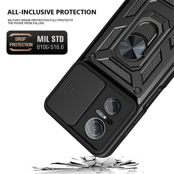 PC + TPU чохол Camshield armor для Huawei Nova 9 SE / чорний 89447 фото