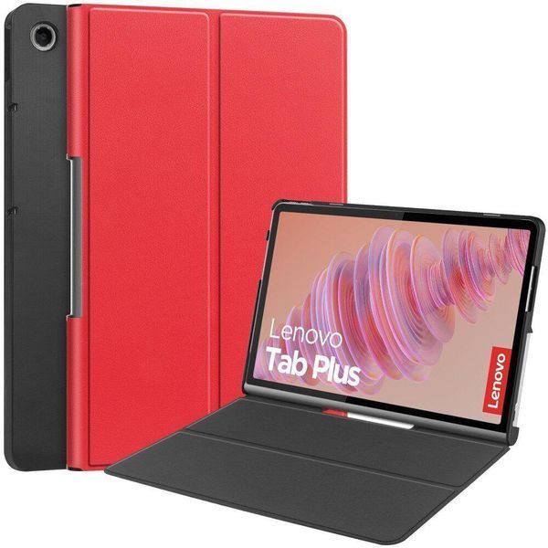 Шкіряний чохол книжка Crazy Horse на планшет Lenovo Tab Plus (11.5")/червоний 098901 фото